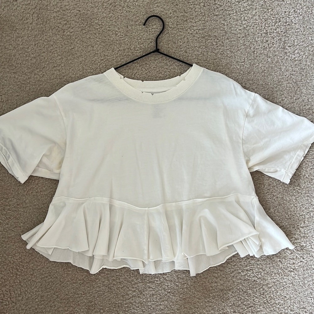 BDG Cropped Flowy Shirt